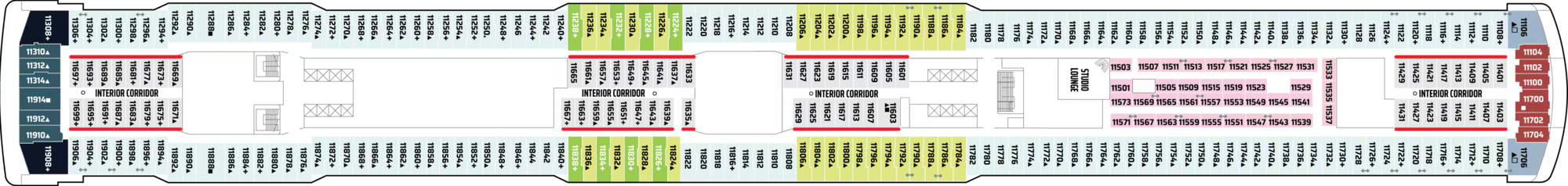 Deck 11 plan